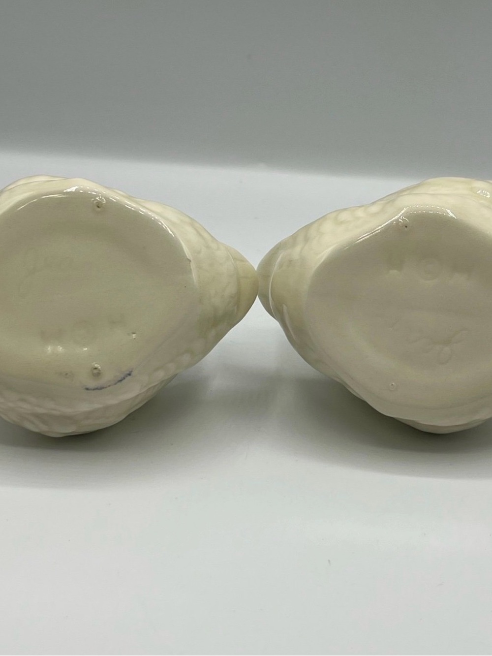 Ceramic Swan Planter Pair - Cream Decorative Accent - Picture 4 of 7